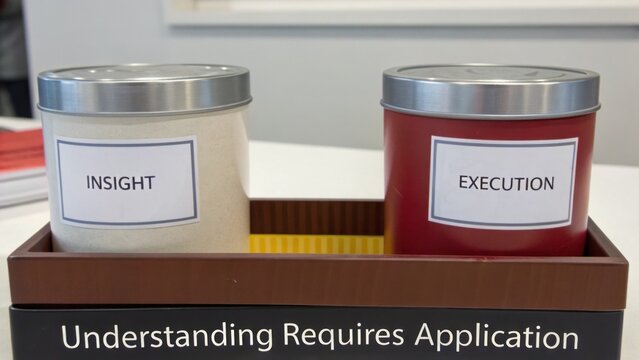 Insight and Execution Jars Representing Knowledge Application in Business Strategy and Development Processes