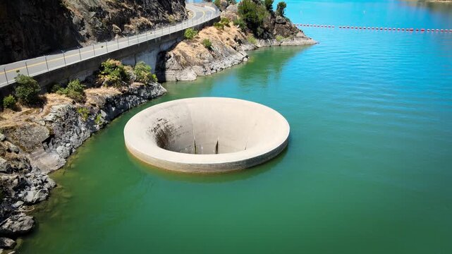 A slow look down into the Glory Hole