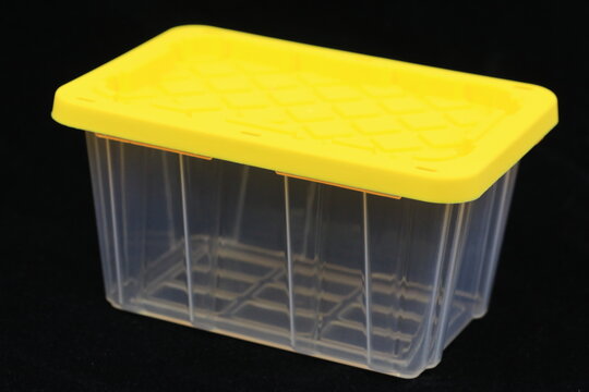Empty plastic box, modern organization 