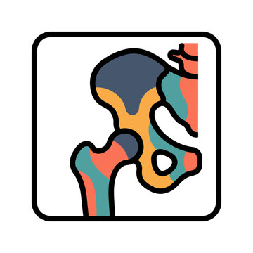 DEXA Bone Density Scan Icon for Osteoporosis
