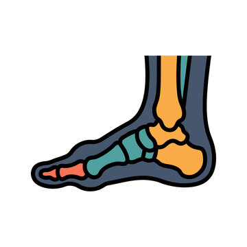 Foot Bunion Deformity X-Ray Icon for Podiatry
