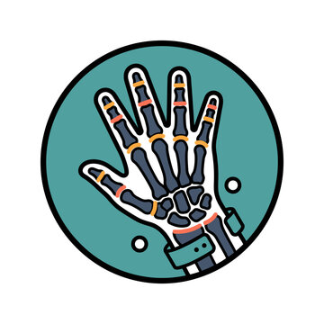 Child Growth Plate X-Ray Icon for Pediatrics
