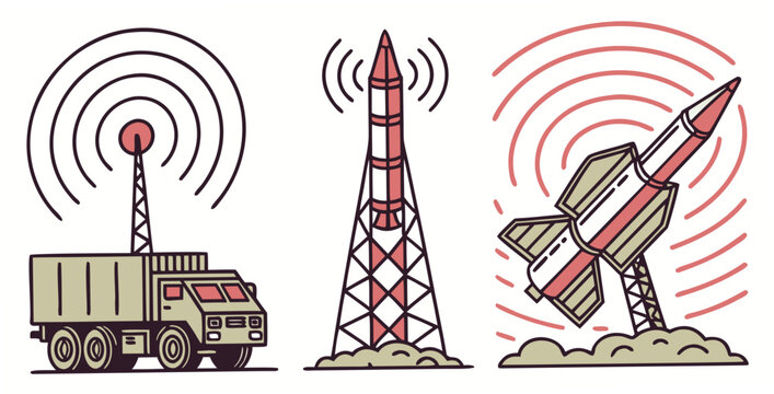 Military radar systems, missile guidance antennas, and satellite tracking equipment