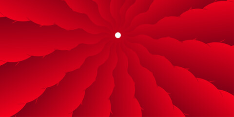 Vibrant red abstract texture with smooth flowing patterns and a bright white central focal point creating striking contrast © Akel
