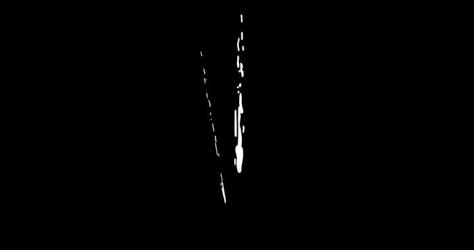 White Cream Pour Creating Funny Animated Splash