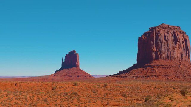 Monument Valley Panoramic View of Buttes and Desert, Arizona, USA