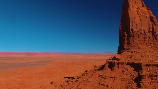 Monument Valley Panoramic View of Buttes and Desert, Arizona, USA