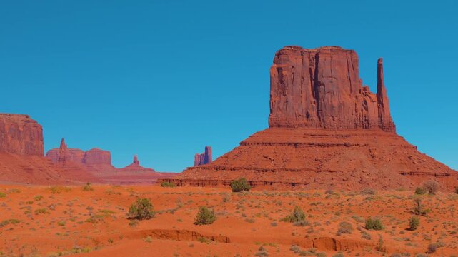 Monument Valley Panoramic View of Buttes and Desert, Arizona, USA