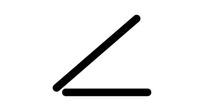 Acute geometry angle diagram.