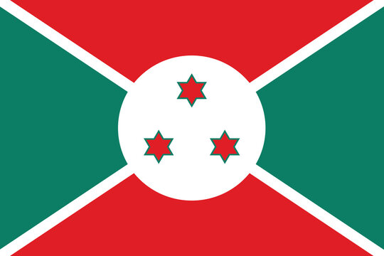 Burundi national flag design vector