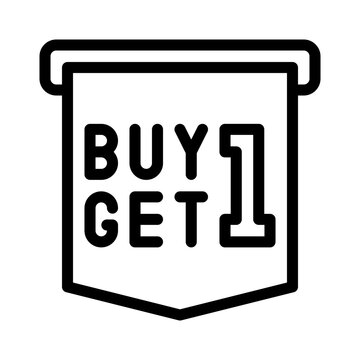 bogo line icon