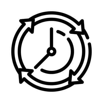 timemanagement line icon