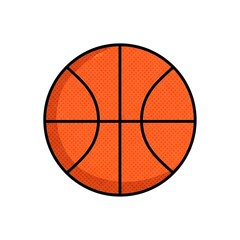 Fototapeta premium Close-up of a basketball with black seams round shape slam dunk three pointer fast break pick and roll zone defense man to man basketball equipment competition athletic