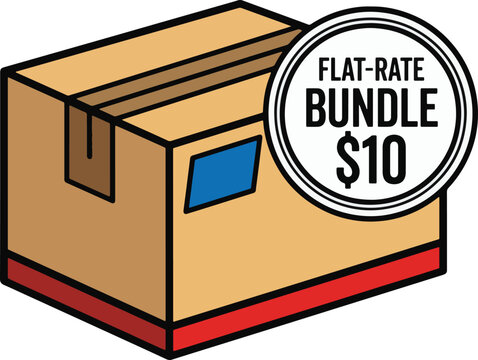 Flat-Rate Bundle $10 - Secure and Convenient Packaging Solution for Shipping and Delivery