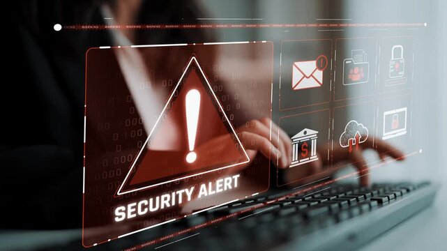 Cybersecurity threat focuses on cybersecurity, threat, and data breach with strong emphasis on system protection, data integrity, and security risks Marrow
