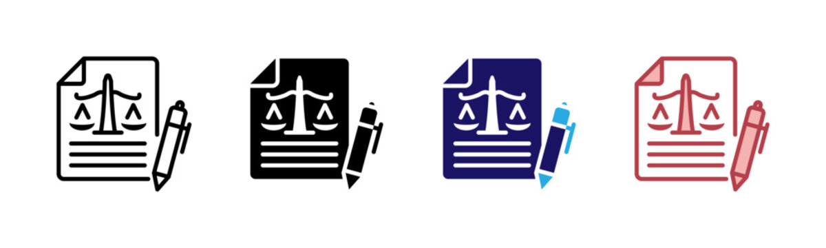 Policy Making Icons, Multi Style Icon Set