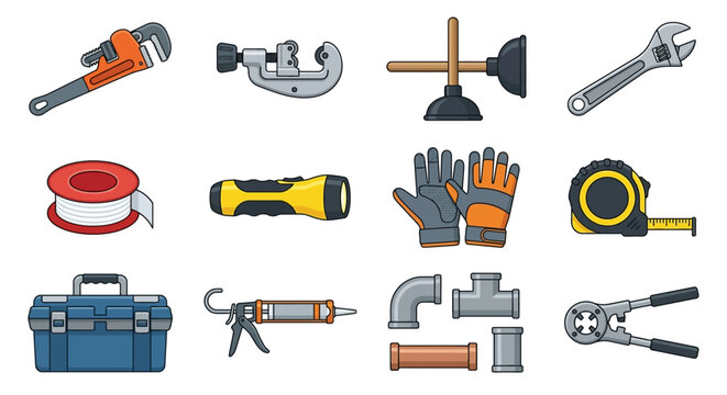 Essential Hand Tools Collection Set.