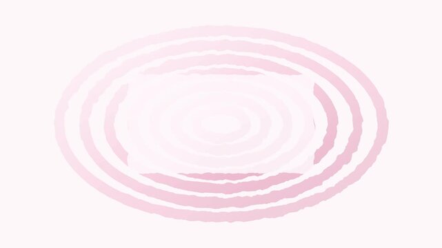 Pink concentric ripples abstract 4k background, animation, soft motion, pattern