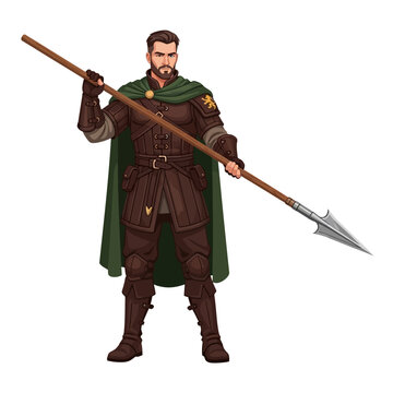 Gamekeeper Ranger Knight with Hunting Spear