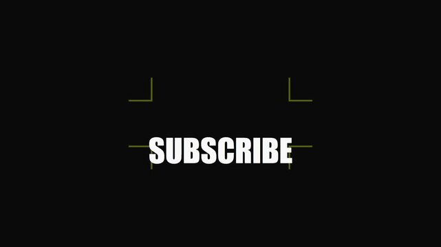 Subscribe button animation overlay with minimalist for social media creators and digital marketing projects 4k