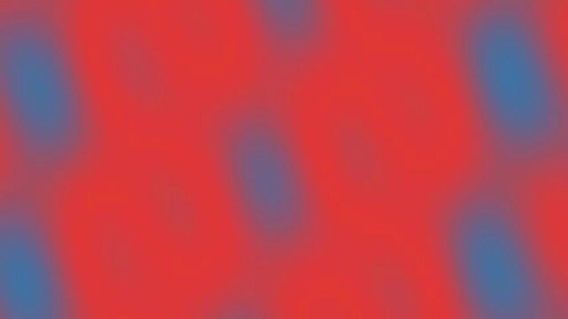 Abstract Color Field Swirls Moving Across Red Blue Background
