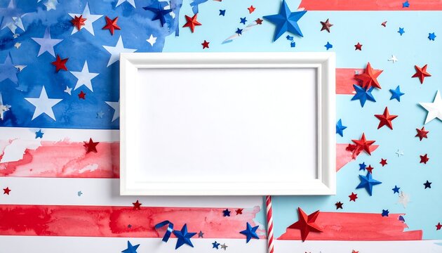 American flag stars and stripes pattern design.