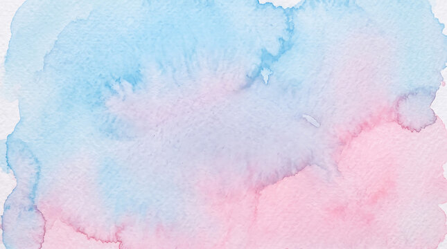 Soft Watercolor Abstract Background Blue Pink Gradient