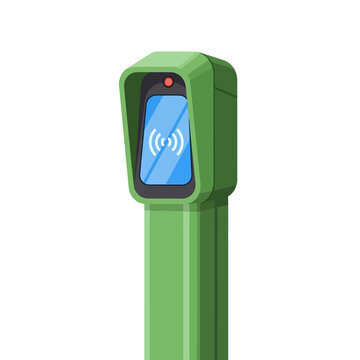Electronic Ski Pass RFID Scanner Pillar