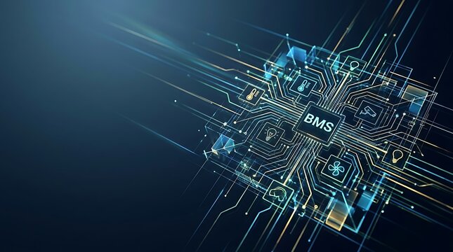 Building management system technology and smart automation concept