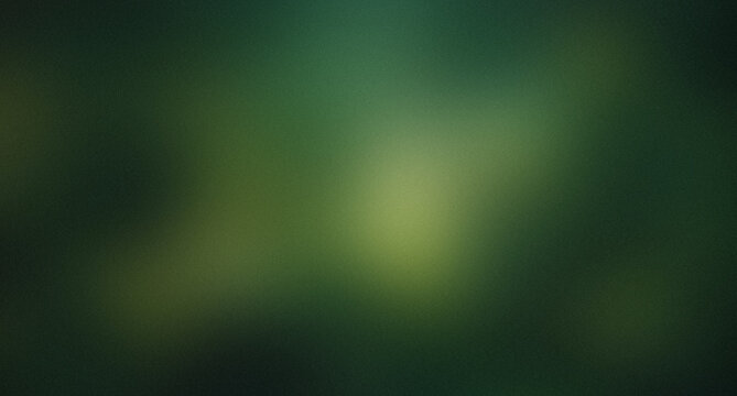 Forest green abstract gradient background with warm olive highlights and organic blurred lighting