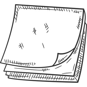 Sticky Notes Memo Paper Doodle Illustration