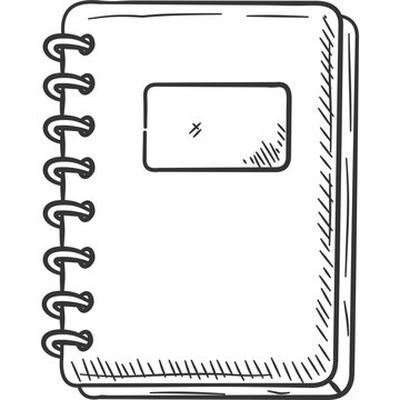 Notebook Spiral Study Journal Illustration