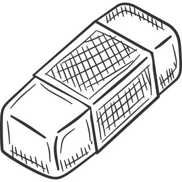 Eraser Rubber Study Supply Sketch