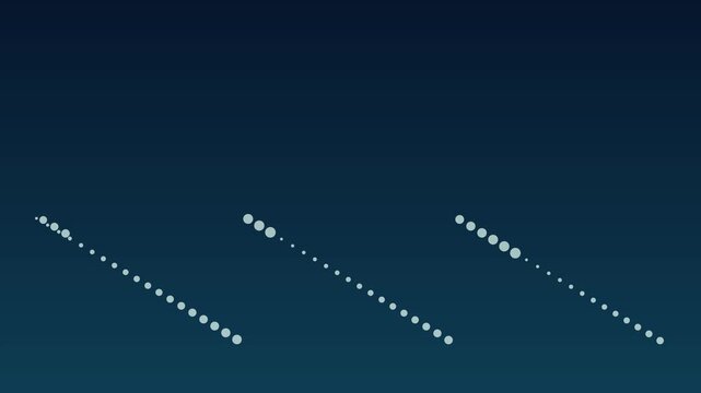Minimalist abstract motion animation 4k background, with pulsing diagonal, dot patterns on, dark blue gradient