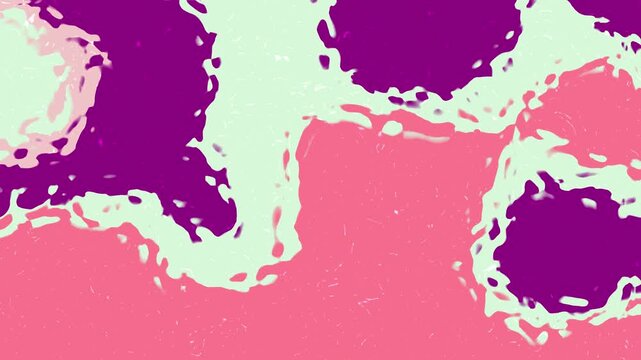 Abstract fluid distortion background with purple pink and green wavy liquid patterns