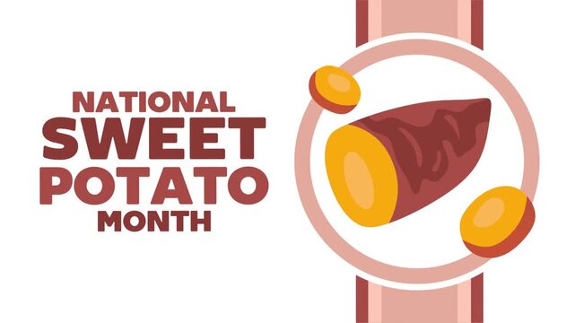 National Sweet Potato Month with delicious sweet potatoes