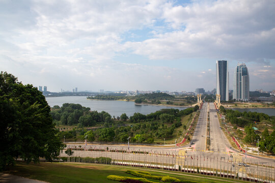 Elevated View of Putrajaya Skyline from PICC