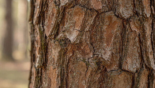 Close-up texture of pine tree bark