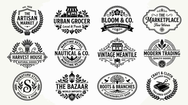 Vintage Labels and Logos Collection.
