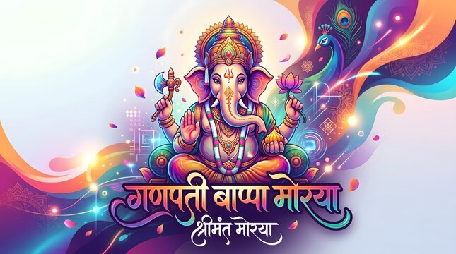 Lord Ganesha Digital Art for Ganesh Chaturthi Festival