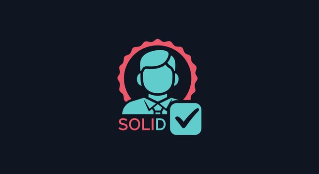 Verified professional user profile logo with checkmark.