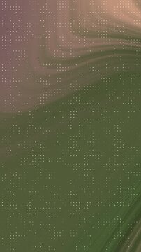 Mesmerizing abstract digital background. Soft green and warm pink hues blend with fluid, wavy lines. A delicate grid of tiny white dots creates a modern, textured, and dynamic visual, perfect for