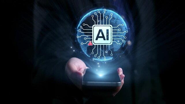 AI interface showing prompt error warning and system alert. AI prompt failure can lead to incorrect output or hallucination. Managing AI prompt error is crucial in safe AI deployment. Elide