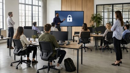 Fototapeta premium Cybersecurity Awareness Training