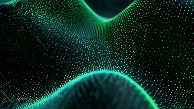 Abstract digital wave pattern