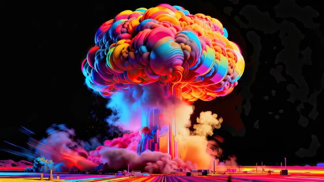 Colorful abstract explosion