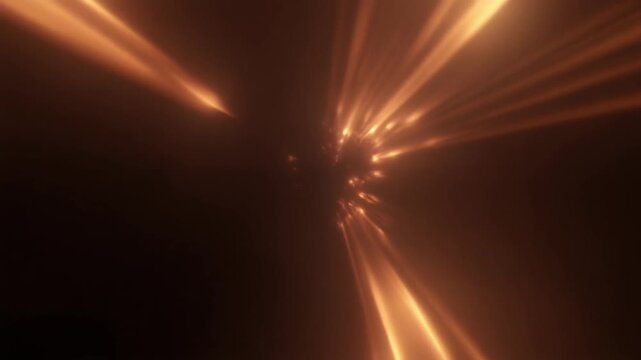 Warm copper cinematic light leak with bronze, copper and amber gradients drifting through dark space, creating a premium seamless video overlay with realistic glow and luxury cinematic atmosphere.