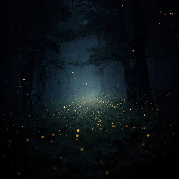 night in the forest