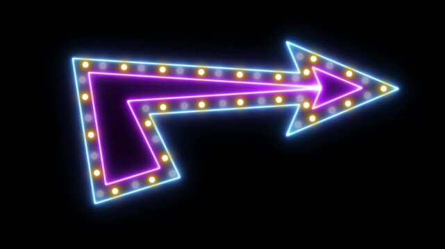 Neon entertainment sign, vintage retro night light, cafe bar