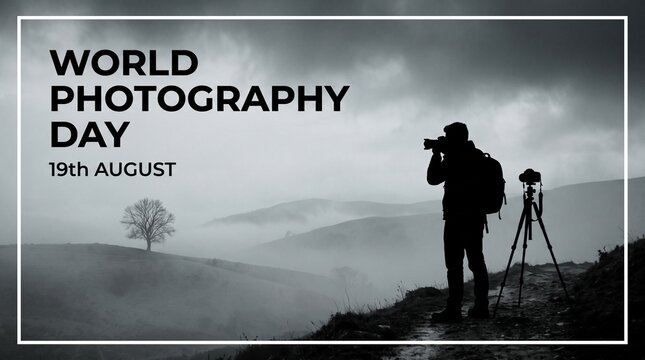 Celebrating world photography day on august 19th with a photographer capturing stunning landscape